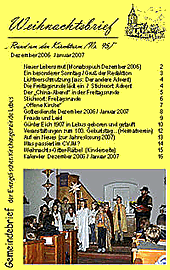 Weihnachtsbrief 2006 (Nr 95)